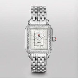 Michele Signature Deco Diamond Guilloché Dial